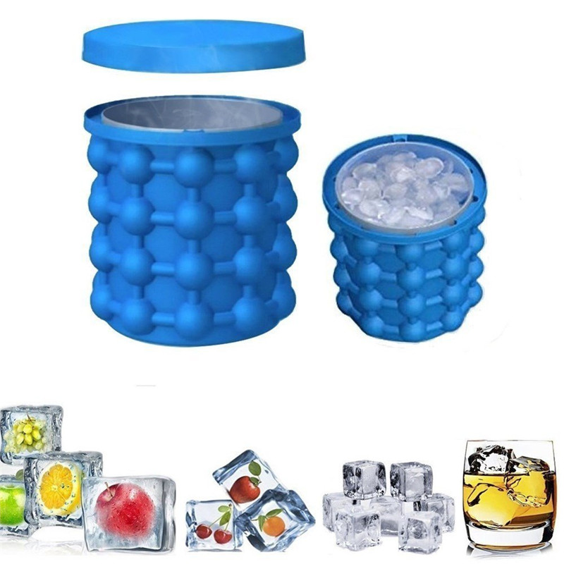 Wine Beer Cooler - Machine à glaçons portative en Silicone,