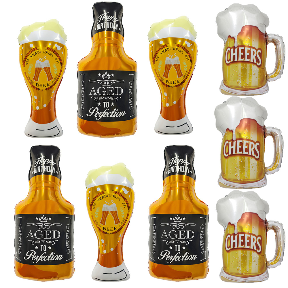 Wine Beer The Whiskey - 3 verres à whisky, 3 mugs