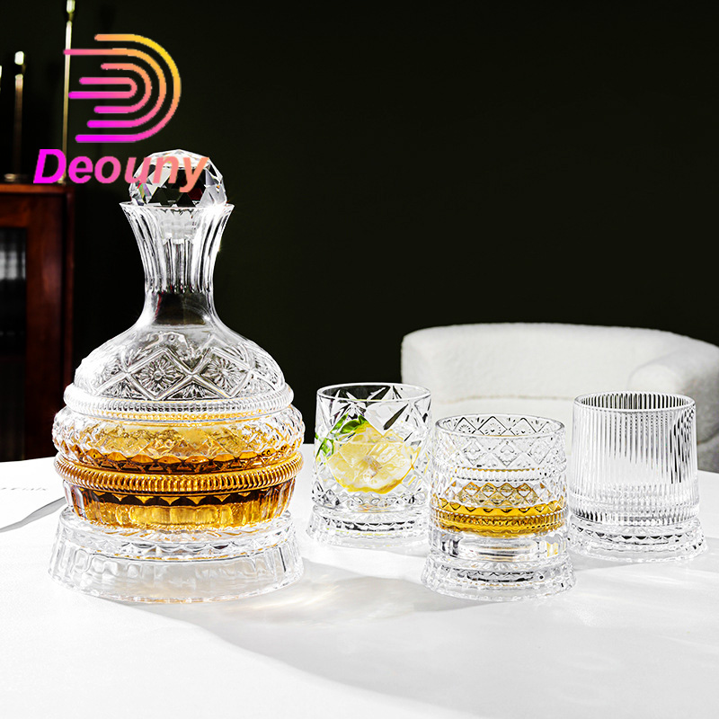 Wine Beer The Whiskey - DEOUNY-Carafe à vin rotative en diamant