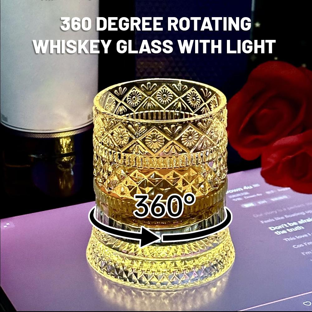 Wine Beer The Whiskey - Verre à whisky rotatif créatif en