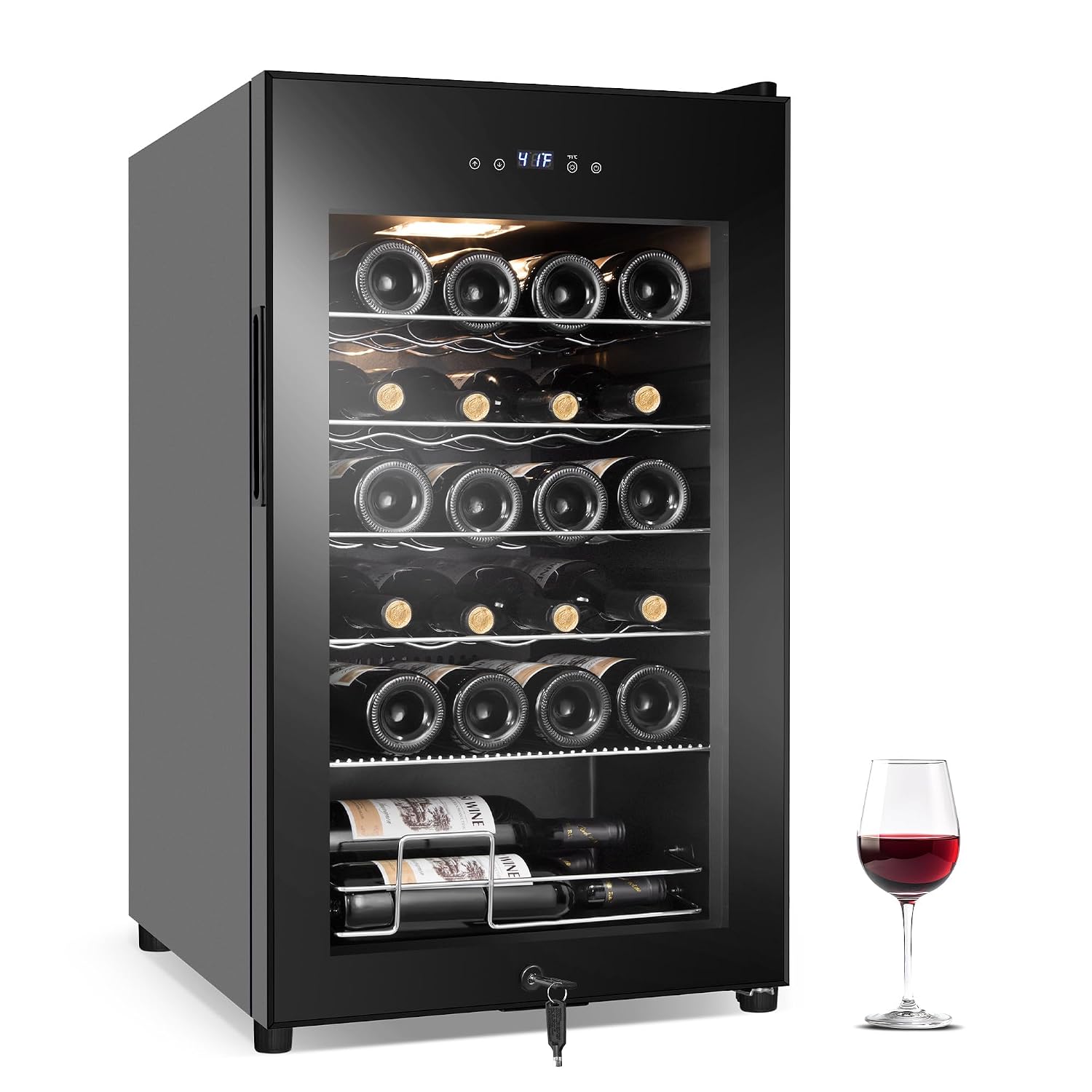 Wine Beer Cooler - Réfrigérateur à vin 24 bouteilles, petit