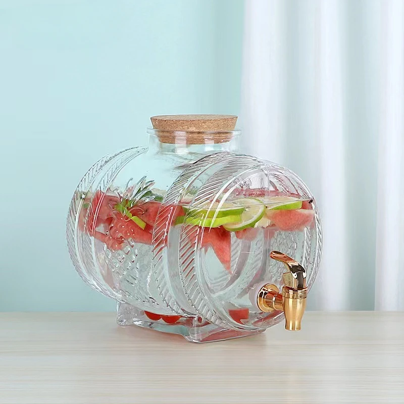 Wine Beer The Whiskey - Baril de boisson 1L avec robinet,