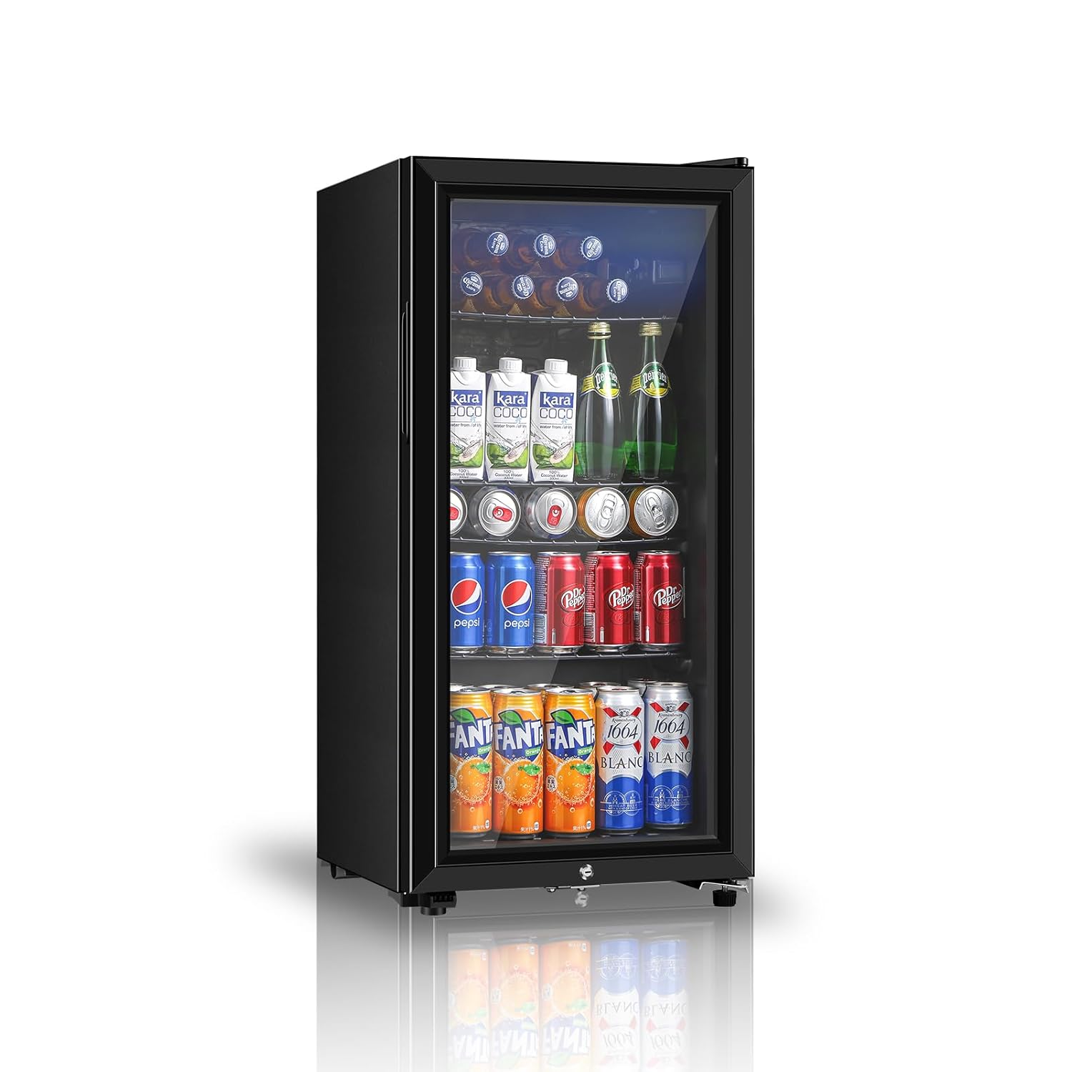Wine Beer Cooler - Réfrigérateur à boissons, mini-réfrigérateur de 3,2