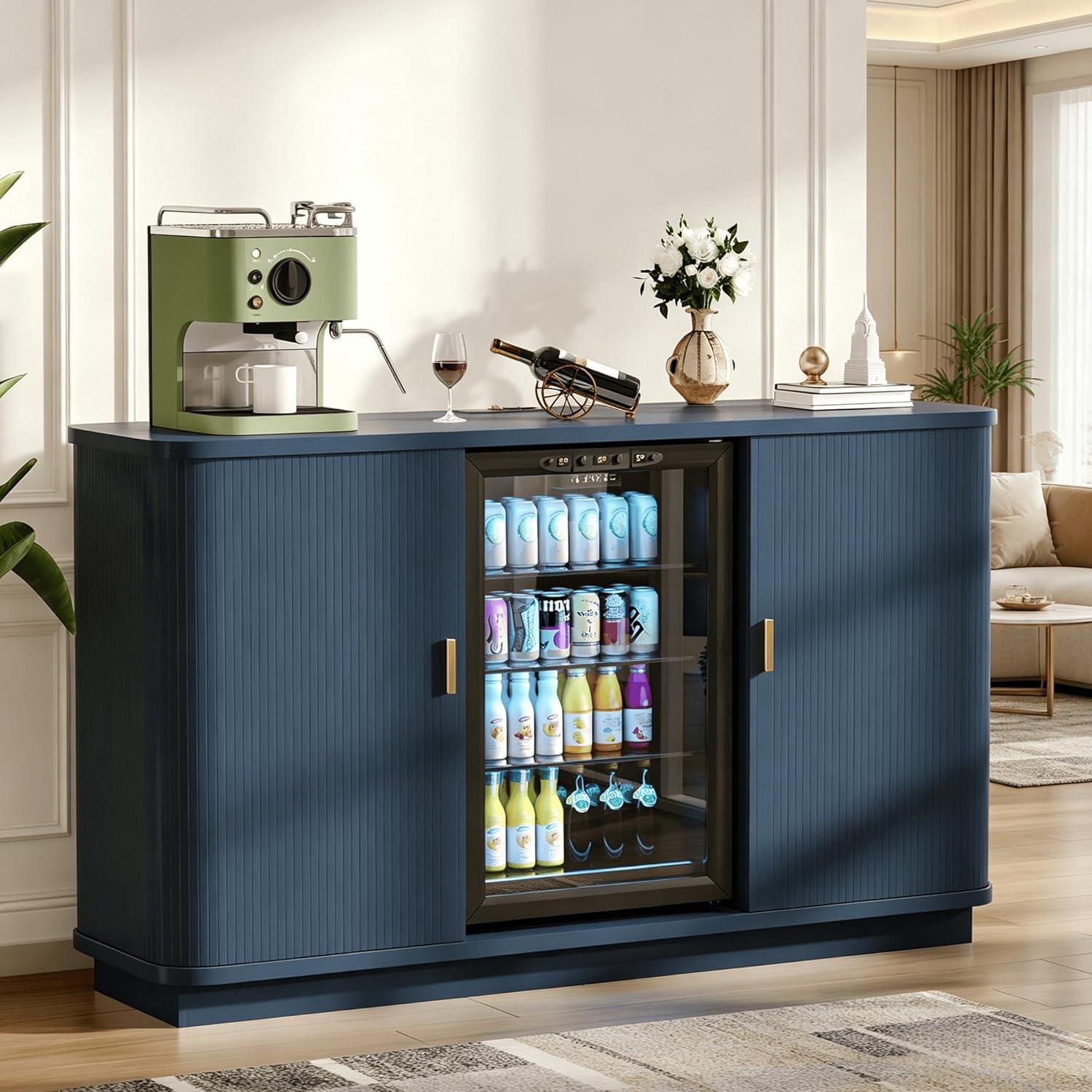 Wine Beer Cooler - Meuble bar à café avec espace