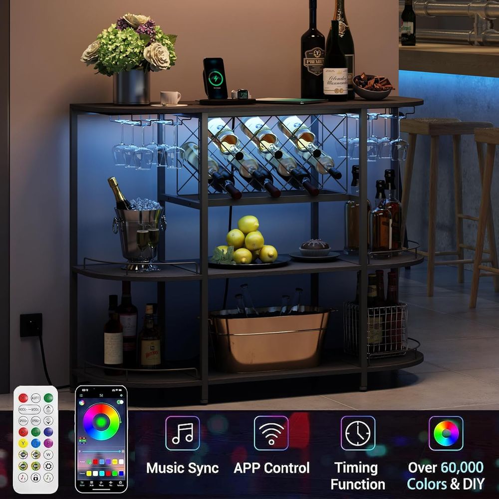Table basse noire à 3 niveaux  - Wine & Beer Shop Photos avis et prix