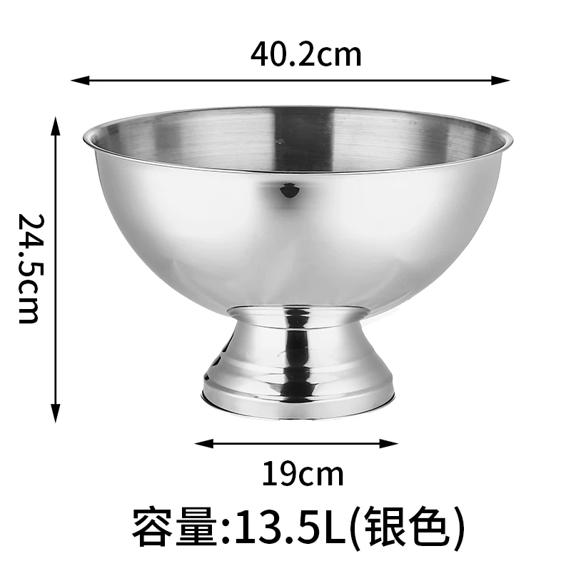 Grand seau à glace en acier in - Wine Beer Cooler avis et prix