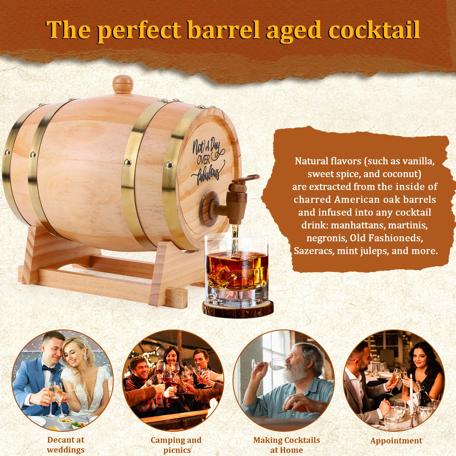 Baril de whisky en bois de 3L  - Wine Beer The Whiskey avis et prix