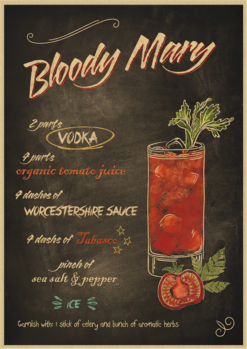 Affiches d'art colorées sur to - Wine Beer Mixed Drinks avis et prix