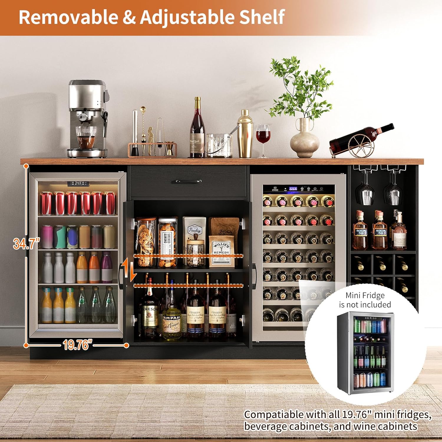 Armoire de bar à café de 78,74 - Wine Beer Cooler avis et prix