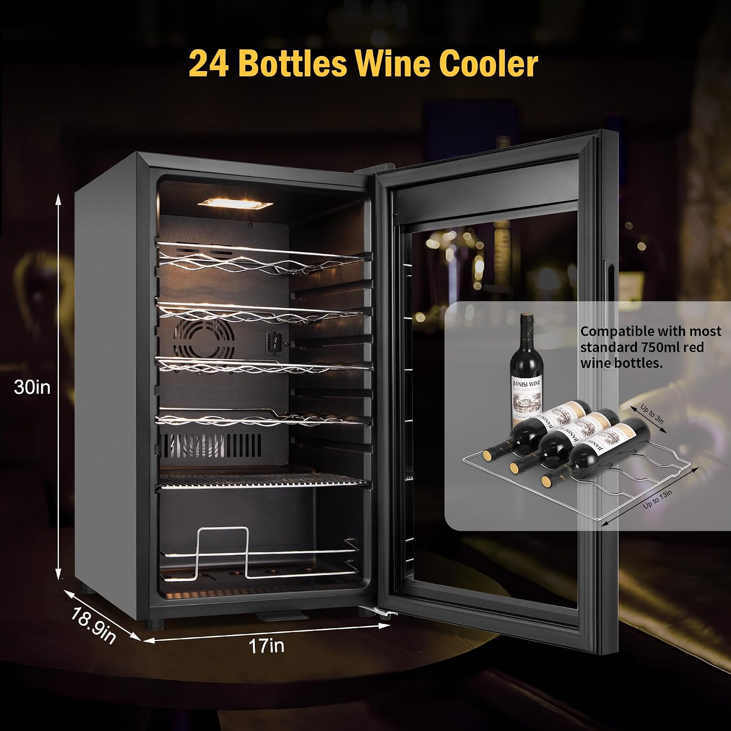 Réfrigérateur à vin 24 bouteil - Wine Beer Cooler avis et prix