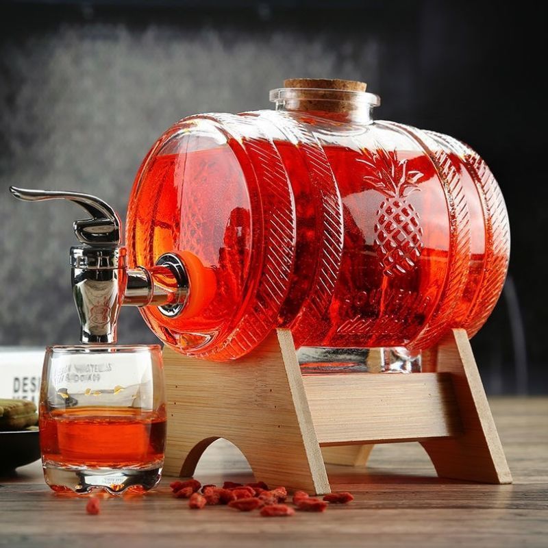 Baril de whisky en verre 1L, b - Wine Beer The Whiskey avis et prix