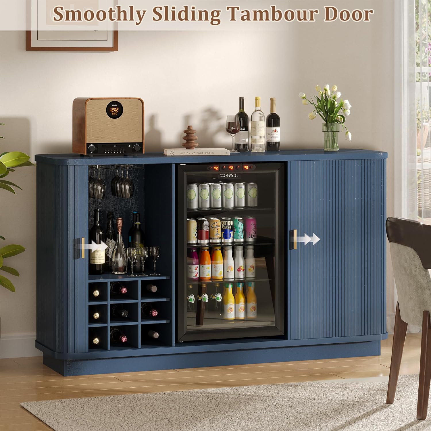 Meuble bar à café avec espace  - Wine Beer Cooler avis et prix