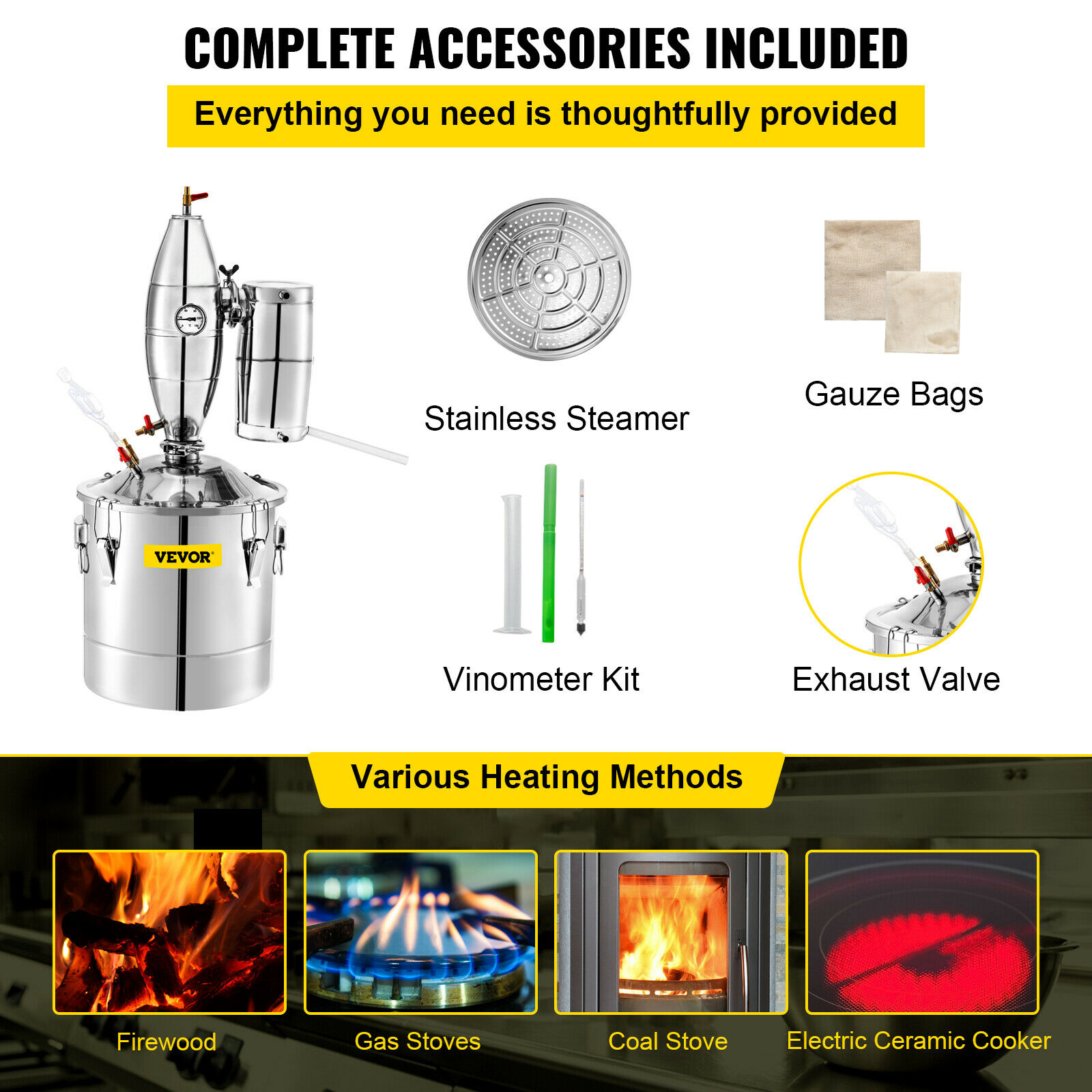 SucceBuy 20L-70L distillateur  - Beer Wine Kit avis et prix